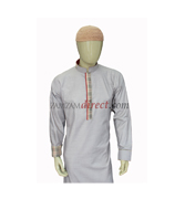 Designer Chenille Mens Burberry Thobes /Jubbah