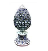 Bud : With 99 Names Of Allah - White with Blue Stone