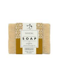 Sandal organic Soap with Coconut Oil and Argan oil